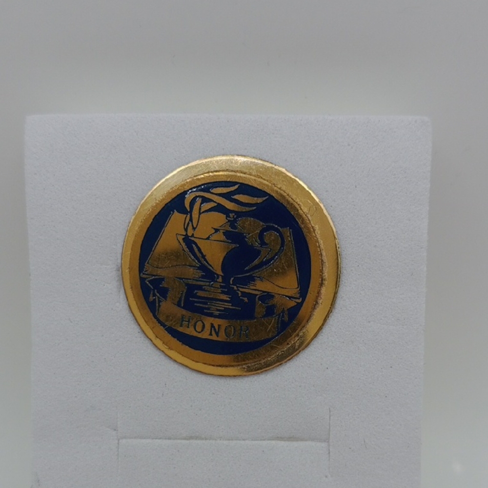 Gold and Blue Honor Badge